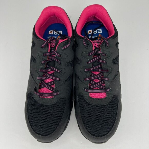 Timberland Pro Womens 92669 Powertrain Alloy Toe Lace Up Size 10M Work Shoes - Picture 4 of 11